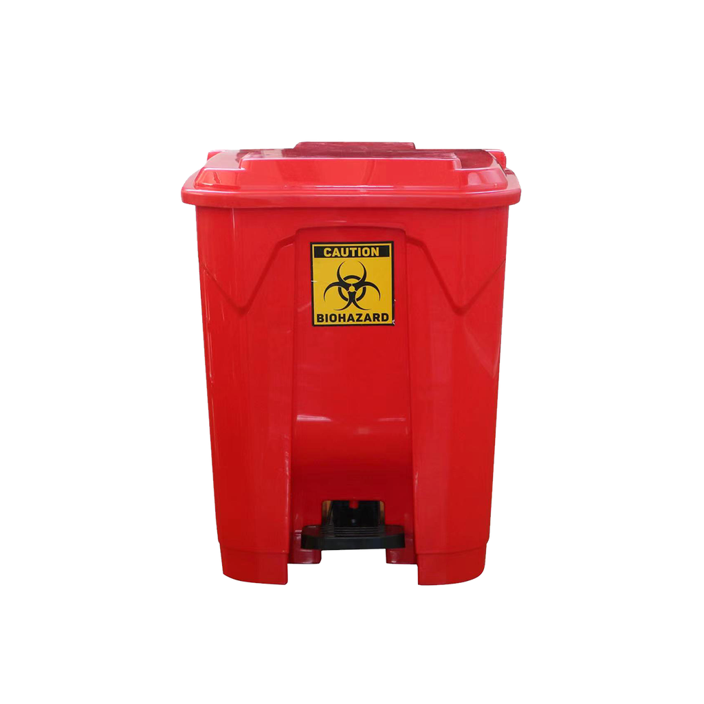 60Liter ခြေနင်းအမှိုက်ပုံး(နီ)